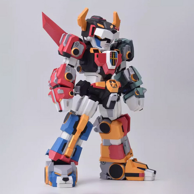 비브랜드 SD 볼트론 25cm 종이 접기 공예 만들기 DIY 키트 페이퍼 토이 크래프트, 볼트론 (인쇄)
