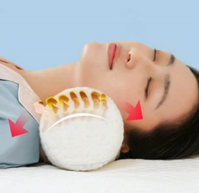 숙면베개 경추지지베개 기능성목베개 낮은목쿠션, 화이트