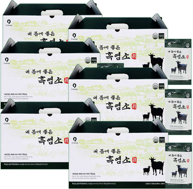 옻가네 내몸에 좋은 흑염소진 진액, 2.4L, 6박스