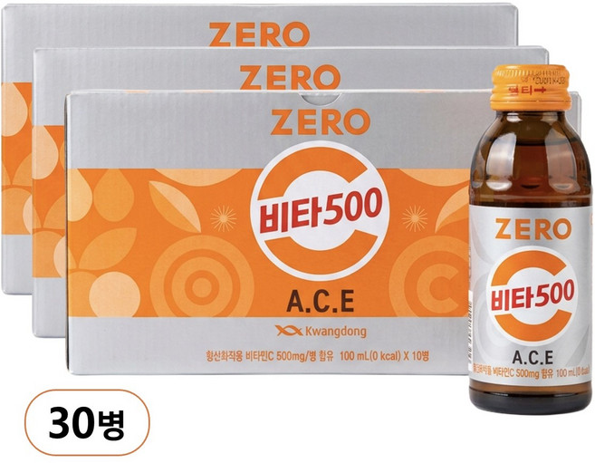 광동 비타500 제로(ZERO) 100ML, 30개