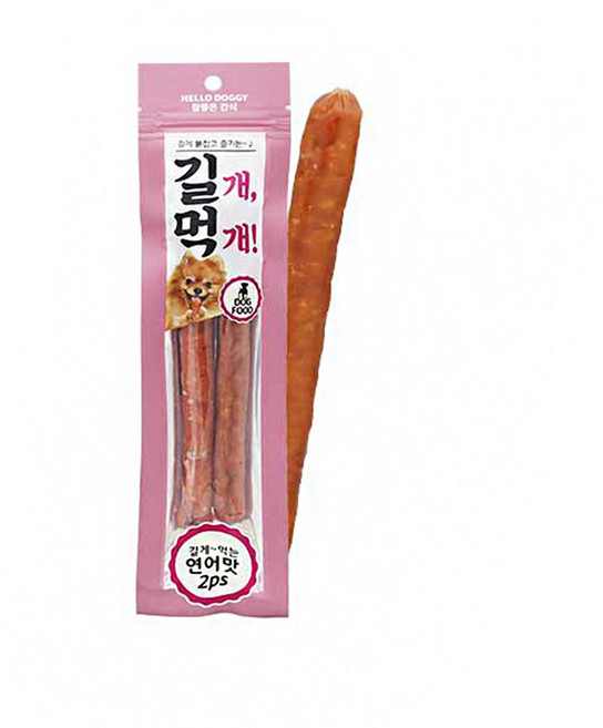 헬로도기 참좋은 간식 길개먹개 연어 2p, 단품