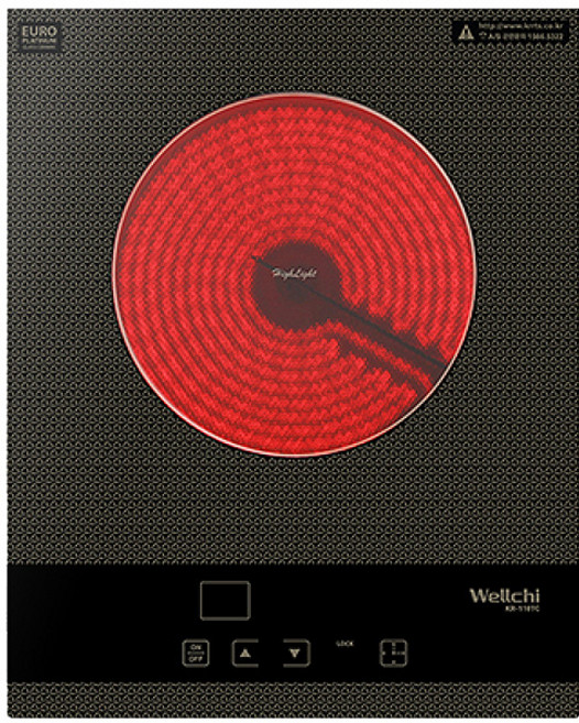 하이라이트 1구 전기렌지 매립형 전기레인지 빌트인 9단계화력조절 매립형 빌트인, 1구 하이라이트