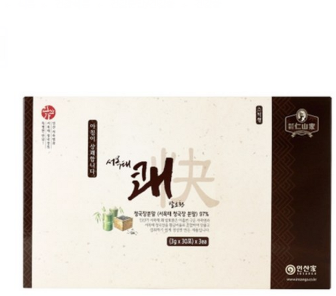 (주)인산가 정품 서목태 쾌 발효환 스틱형 270g+2개 이상 구입시 흑삼분말 함유 금흑블랙크런치(10g)2개, 1박스, 270g, 270g