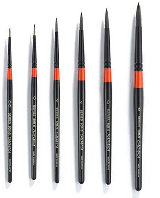 바바라세필붓 80R-S 8호 - 32602, 본상품색상선택, 1