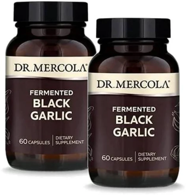닥터머콜라 발효 흑마늘 블랙 갈릭 추출물 캡슐 Dr. Mercola Fermented Black Garlic, 2개, 60정 - 쿠팡