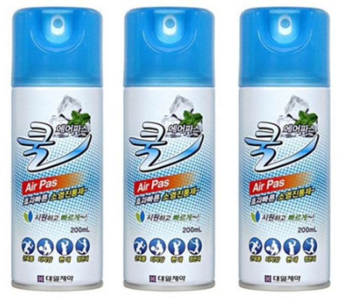 대일제약 쿨 에어파스(효과빠른 소염진통제) 200ml, 1개입, 3개