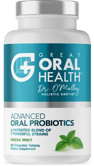 그레이트오랄헬스 구강용 Advanced Oral Probiotics 60츄어블 민트향, 1개, 60정 - 쿠팡
