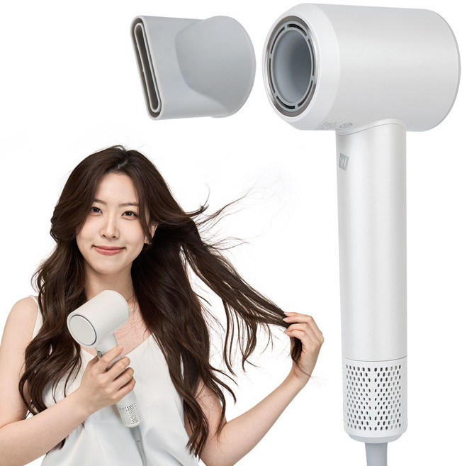 위드웰 에어락 헤어 드라이기 BLDC 저소음 드라이어 LN01 1500W, 화이트