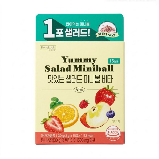 맛있는 샐러드 미니볼 비타, 1개, 15회분