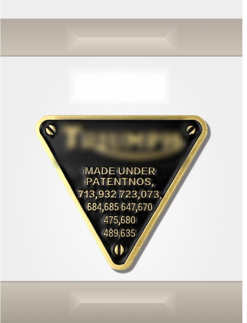 OD 트라이엄프 호환 본네빌T100/T120/스피드트윈/바버/스크램블러 튜닝 실린더 헤드 나사 장식 커버, B 삼각명판