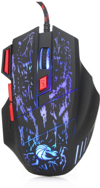 쿠쿠스토어 HXSJ H300 B 유선 게이밍 마우스 인체공학적 호흡등 포함 윈도우 맥 OS PC 노트북 5500DPI 7 버, 한개옵션2, 한개옵션1, 한개옵션0