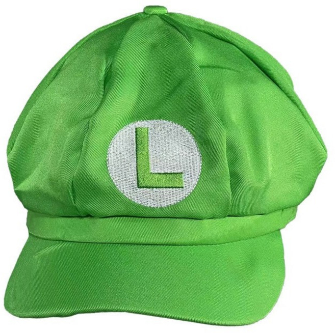 H311 M-2 신축성 캐릭터 모자 게임 마리오 졸사 졸업사진 코스프레 쓸모없는 쓸데없는 할로윈 웃긴 선물, 1개, 초록