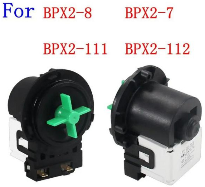 드럼세탁기배수펌프 호환 LLGG 세탁기 부품 BPX2-8 BPX2-7 BPX2-111 BPX2-112 배수 펌프 모터 WD-N12235D WD-N10230D WD-N10270D 1