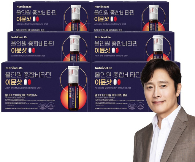 [무료배송/오늘출발] 뉴트리원 올인원 종합비타민 이뮨샷 액상+정제 고함량 비타민 12종 비타민 8종 미네랄 항산화 세트구성, 6박스, 14회분