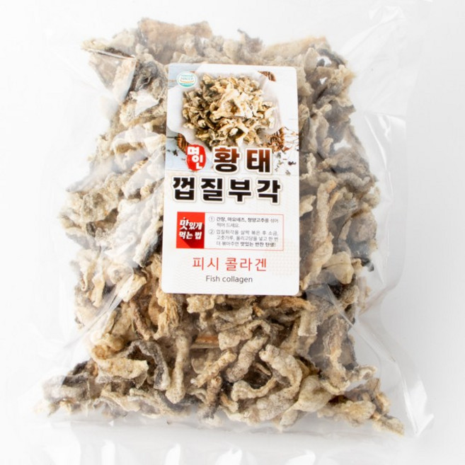 오징어군땅콩양 오사비맛 황태껍질 튀각100g250g 명태껍질튀각 소포장-국내가공, 1개