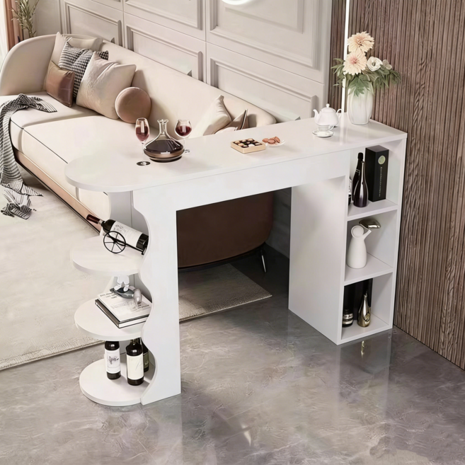 현관 콘솔 럭셔리 콘솔 테이블, 하양