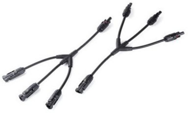 MC4 방수 T브랜치 케이블형 3병렬 암수세트 태양광, 1개