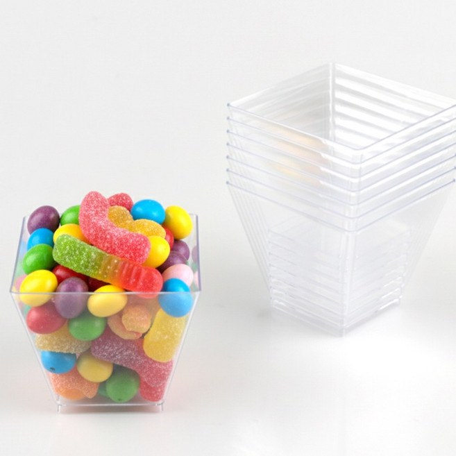 메이크문구 플라스틱 사각컵