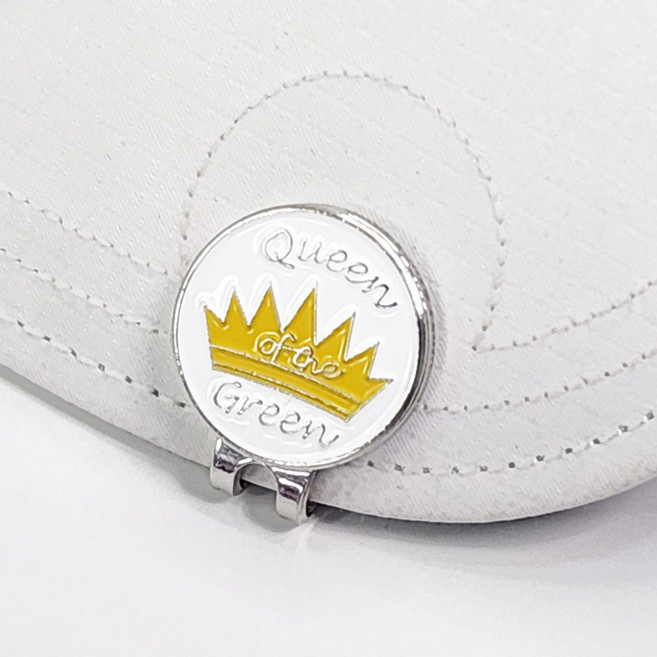 럭키 골프 볼마커 볼마크 세트 자석클립 세트, 2개, 왕관