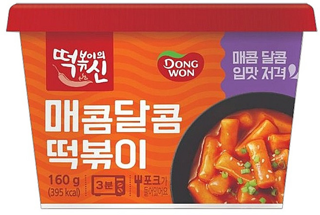 동원 떡볶이의신 매콤달콤 컵떡볶이, 160g, 9개