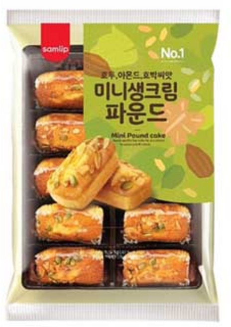 [오티삼립]미니생크림파운드 360g 1봉, 단품, 단품