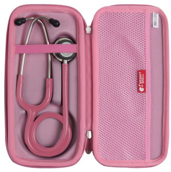 3M 리트만 클래식 III 모니터링 청진기용 허미셸 여행 케이스블랙, Pink, 1개
