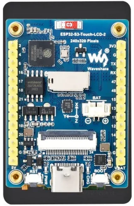 ESP32-S3 2인치 정전식 터치 디스플레이 개발 보드 32비트 LX7 듀얼 코어 프로세서 WiFi 및 Bluetooth 카메, 01 Touch-LCD-2, 01 CHINA