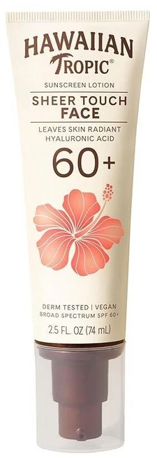 하와이안트로픽 하와이안 트로픽 시어 터치 SPF60+페이스 선크림 74ml 137732, 2.5 Fl Oz (Pack of 1), 1 - 쿠팡