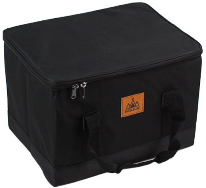 KOOLMAN(쿨맨) 하드케이스 캠핑가방 S사이즈 블랙, 1단, 1개, 캠핑가방 S