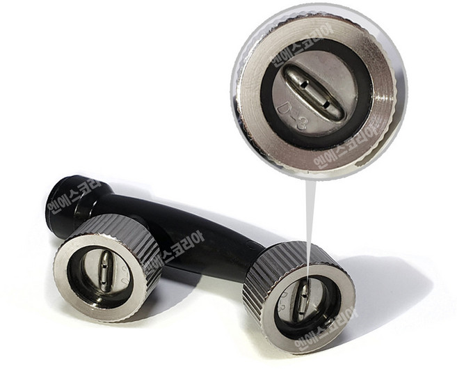 엔에스코리아 분무기 노즐 2구 4홀 분무기부품 분사노즐 농약분무기, 1개