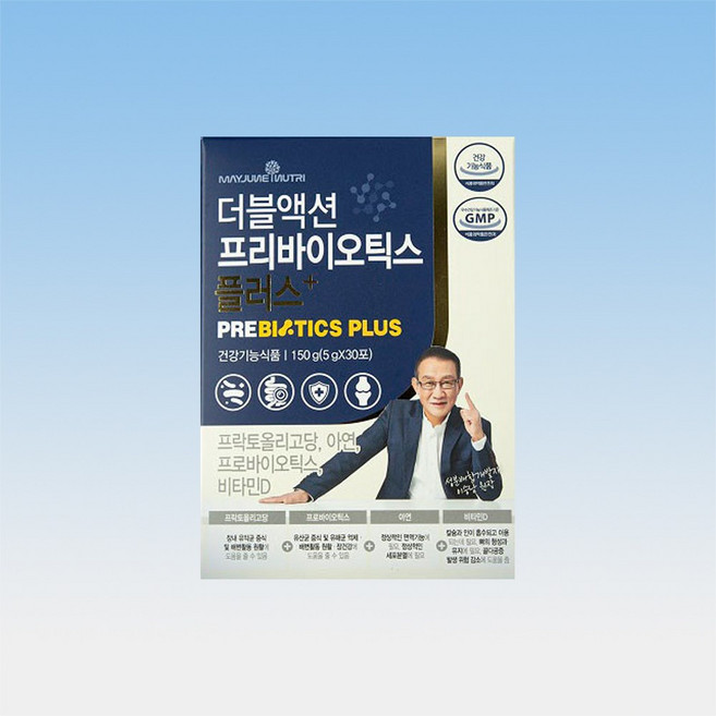 메이준 더블액션 프리바이오틱스 플러스 프락토올리고당 프로바이오틱스 30포 1박스 1개월분