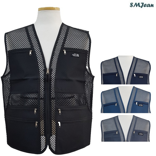 에스엠진 SMJ806 다용도 망사조끼 여름 현장 조끼 작업복 조끼