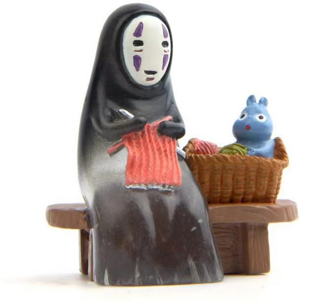 조경 화분 장식 미니어쳐 피규어 - 가오나시의 여유