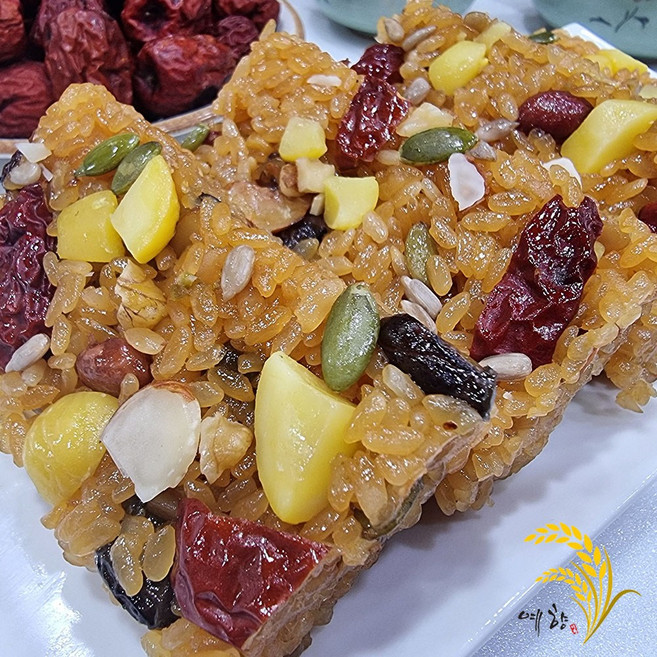 예향떡방 대추고 약밥 약식 20개 2kg / 식사대용 영양밥 개별포장 간식, 100g