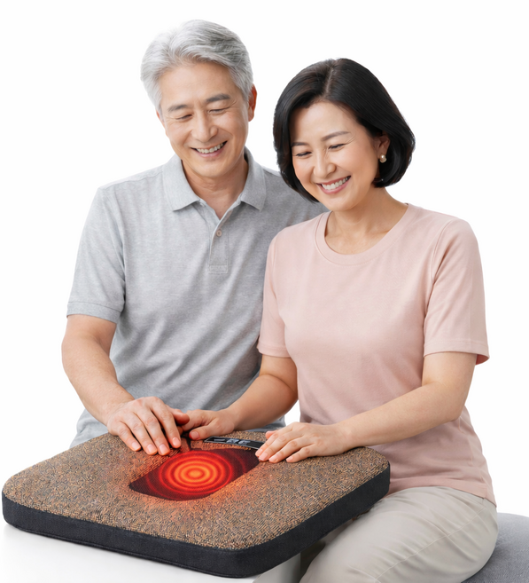 닥터 LED 부부만세 케겔 운동 기구 케겔운동방석 마사지 진동 안마 그래핀 원단 탄소열선 골프비거리 근육강화, 1개