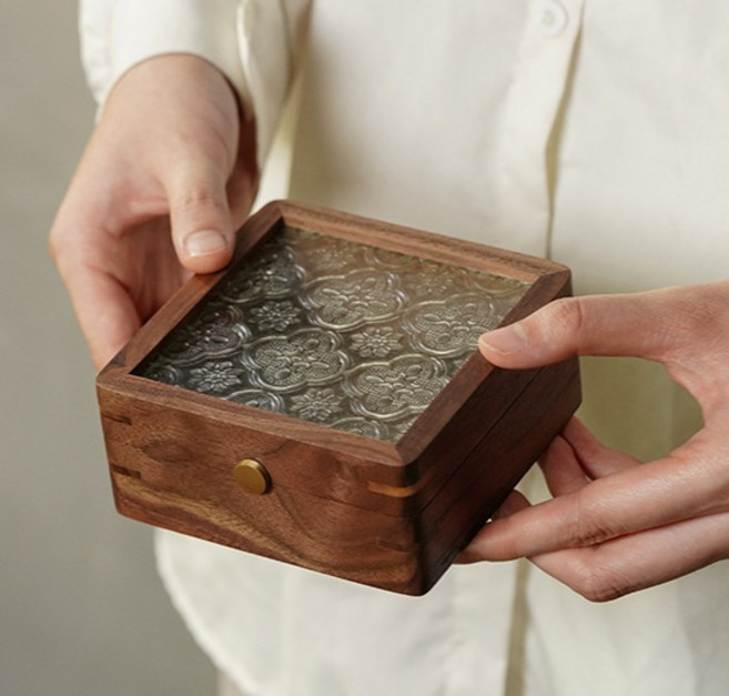 묵주 염주 보관함 서랍 진열장 케이스 다용도 가죽 박스 정리대