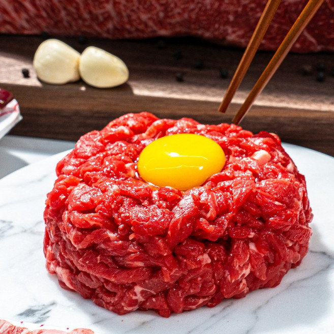 1++ 한우 냉장 육회 육사시미 소스포함 당일손질 당일발송, 180g, 2개