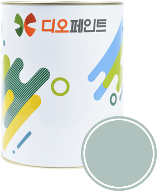 디오페인트 멀티퍼퍼스 벽지 가구용 페인트, 1개, 1L, 뉴트럴63 (스카이민트)