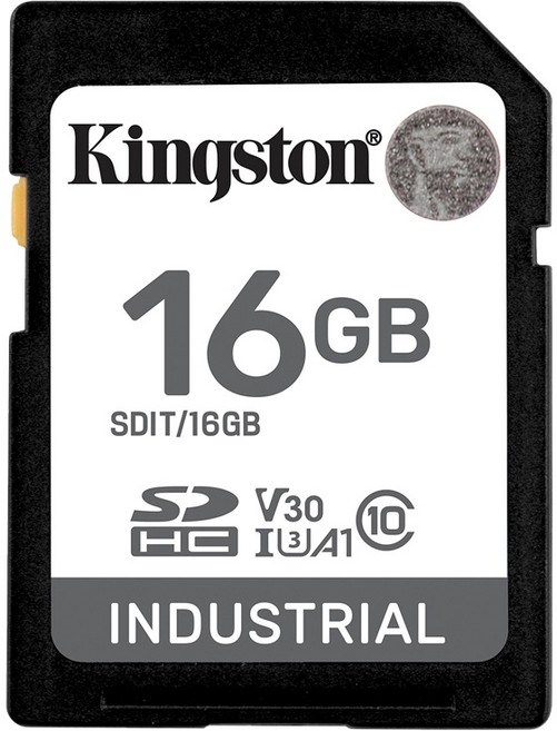 Kingston 金士頓 工業級 16G Industrial SDHC 記憶卡 高耐用 A1 U3 V30 大卡, 1個, 16GB