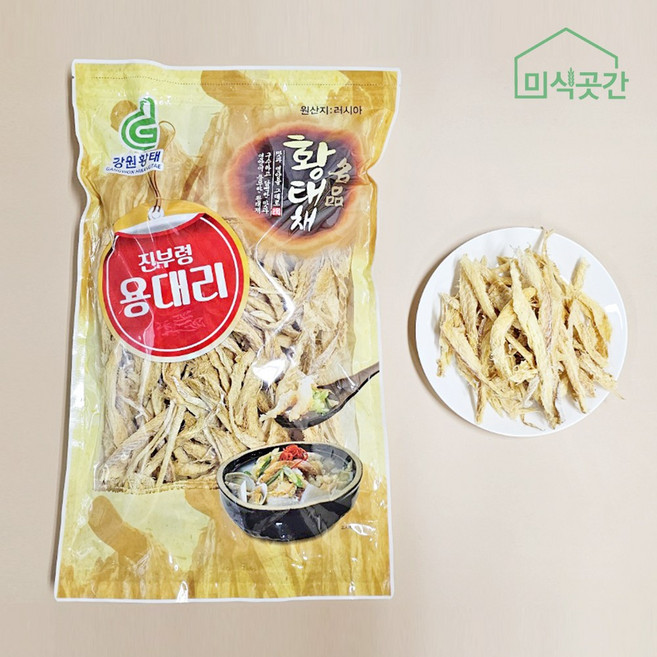 강원도 용대리 황태채 자연건조 황태포 북어채 황태 용대리황태, 1, 300g