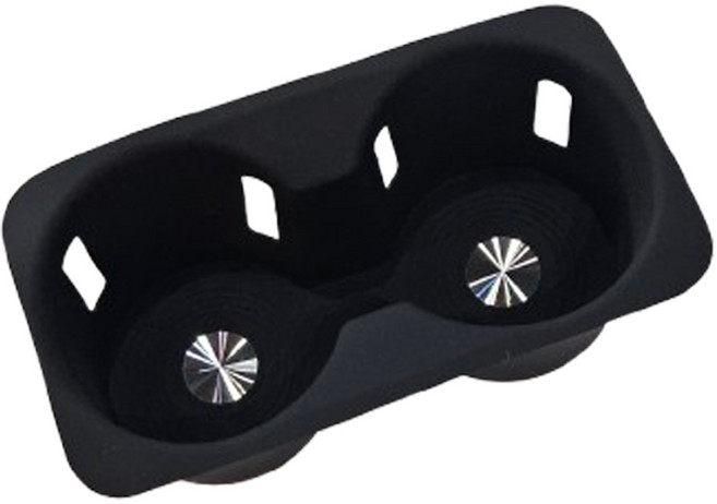 지파츠 지파츠 4세대 더뉴 카니발 KA4 페이스리프트 1열 컵홀더 실리콘 커버, 블랙, A-2 1열 컵홀더 커버, 1개