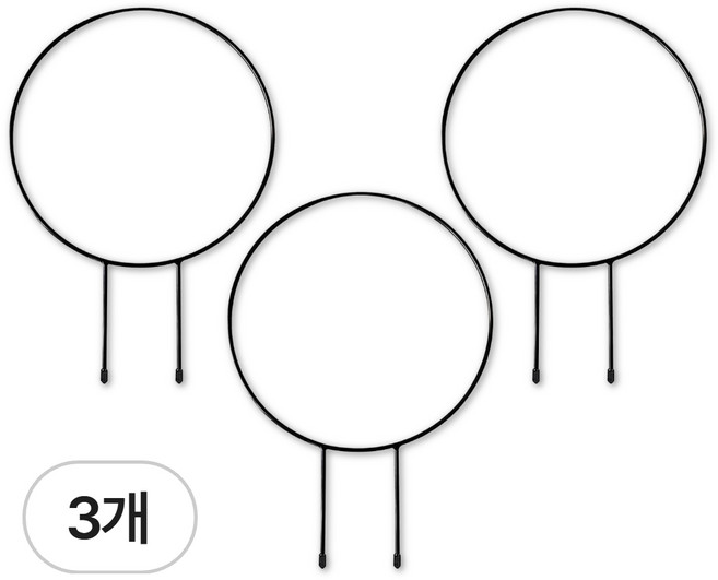 쵸록101 덩쿨 지지대 원형 지주대, 3개