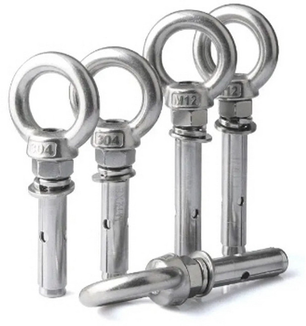 아이앙카 SUS304 M6-M10 스텐 제품 아이너트 천정 고정고리 8가지 옵션선택, 1개, M6 x 60mm