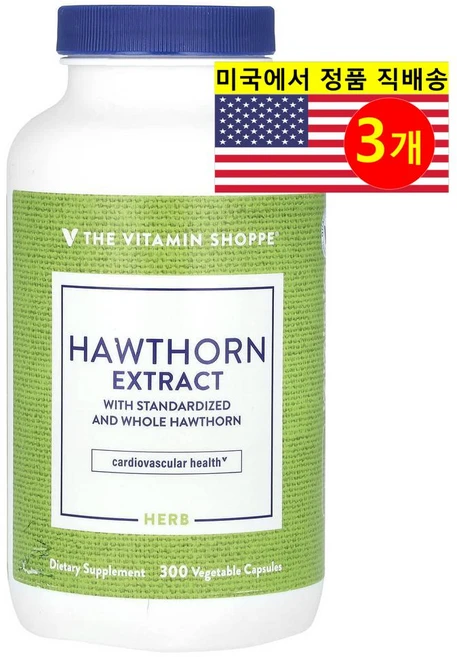 ProHealth Longevity 산사나무 추출 424mg Hawthorn Extract, 3개, 300정 - 쿠팡