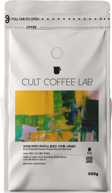 컬트커피랩 달콤한 카라멜 너티 파젠다 파라이소 스페셜티 싱글오리진 커피원두 당일로스팅, 500g, 1개, 에스프레소(고움)