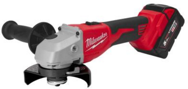 밀워키 M18 BLSAG100X-502X (4인치) / BLSAG125X-502X (5인치) 18V / 5.0Ah 충전 그라인더, 1개