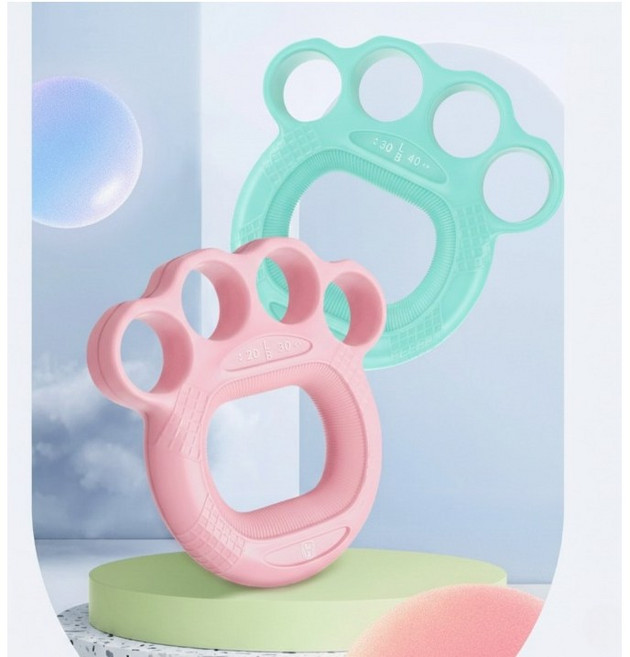 실리콘 손가락 악력기 손목 스트레칭 근력기, 민트, 1개