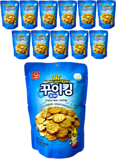 한진식품 꼬마꾸이킹 오리지날, 25g, 12개