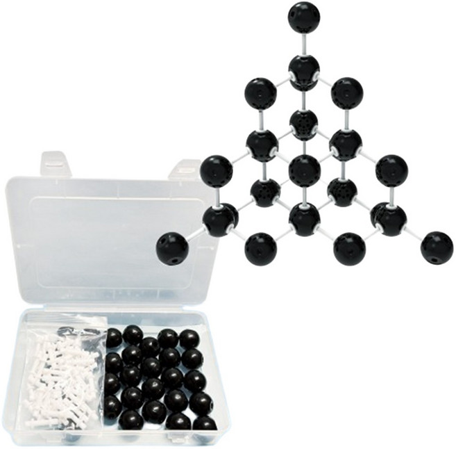 중학과학 다이아몬드 성질 시각화 원자배열 구조모형 학습교구 학교기관 공유결합, 1세트