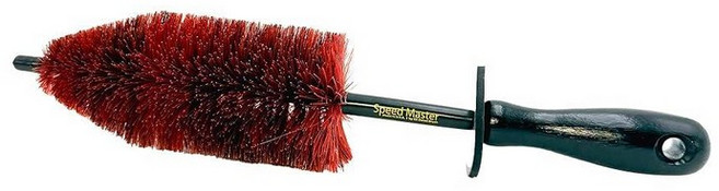 Speed Master 휠 브러시(스피드 마스터 미니) | 좁은 휠 스포크 그릴 및 엔진 베이를 위한 쉬운 청소 | 메모리 폼 빗살 | 모든 휠 유형에 안전, Speedmaster Speed Master Mini